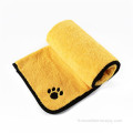 Serviette de bain en microfibre pour chien